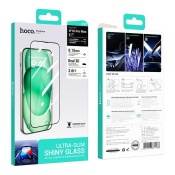 Premium Ultra Slim Glass Screen Protector w/ 3D Coverage, Enhanced Smooth Coating (A39) - iPhone 16 Plus