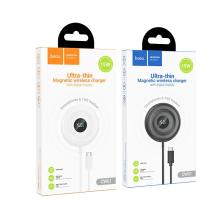 Ultra Thin 15W Magnetic 2 in 1 Wireless Charger w/ Digital Display (CW61)  -  White