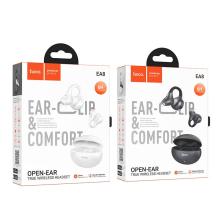Open-Ear TWS Clip-On Earbuds with 6 Hours, Hoco Music App (EA8)  -  White
