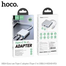 Type-C Hub to USB3.0 & HDMI & PD (HB14)