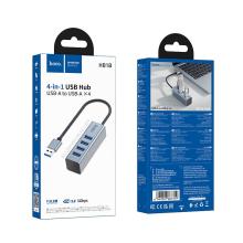 USB-A to 4x USB-A 4 in 1 USB Expansion Hub, 0.2M Wire, USB 3.0, 5GB PS (HB1B)