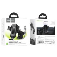 15W Automatic Clamping Wireless Charging Phone Holder for Windshield / Dashboard (HW3)