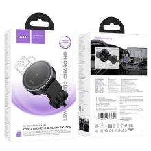 15W Wireless Charging Magnetic 2-in-1 Air Vent Phone Holder  -  Magnetic or Clamp Mount (HW35)
