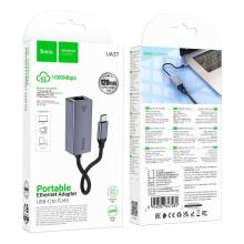 USB-C to RJ45 Ethernet Adaptor with 1000Mbps (UA37) 12cm