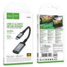 USB C to Female HDMI Adaptor, 4K 30Hz, 0.2M (UA43A)