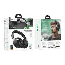 Premium Bluetooth Headset w/ 90 Hours, ANC Noise Cancelling, Light Weight Comfort Fit (W53 Plus) Black
