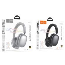 Premium Bluetooth Headset w/ 55 Hours, ANC Noise Cancelling, HOCO Music App (W63)  -  Black