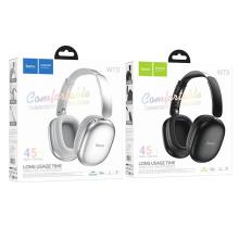 Premium Bluetooth Headset w/ 45 Hours, Foldable Design, Easy Control Knob, HOCO Music App (W73)  -  Silver