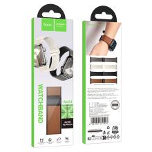 Leather Watch Strap with Magnetic Buckle for Apple Watch (WA34)  -  38/40/41/42mm - Brown