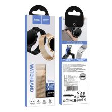 Universal Metallic Watch Strap with Magnetic Buckle for Non-Apple Watch including HOCO Watch, Samsung, Huawei, Xiaomi, Vivo, OPPO etc (WH16)  -  20mm - Black