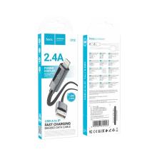 Fast Charging Nylon Braided Cable with LED Power Display (X112)  -  60W USB C to USB C