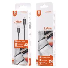 3A Fast & Safe Charge Cable w/ 2M & 3M (X5) - 2M iOS (White)