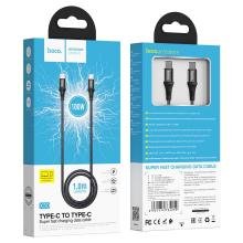 100W PD Nylon Braided Aluminium Alloy Super Fast Charging Cable, with E-Marker Microchip (X50) USB C to USB C  -  1 Meter