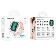 Pink Smart Watch w/ Call Feature, 3~5 Days Battery Life, IP67 Waterproofing, Menstrual Cycle Tracking for women (Y32)