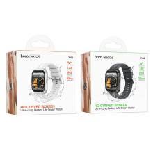 Smart Watch w/ Call Feature, 1.83" Inch Curved Screen, Ultra Long 20 Days Battery Life, IP68 Waterproofing (Y44)  -  Silver