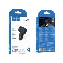 15W 4-Ports Car Charger with 2x USB-A, 2x USB-C Outputs (Z63)